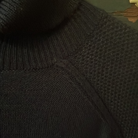 2/$12 Joe Fresh Navy Blue Knit Turtleneck Sweater Size Small - Picture 8 of 14